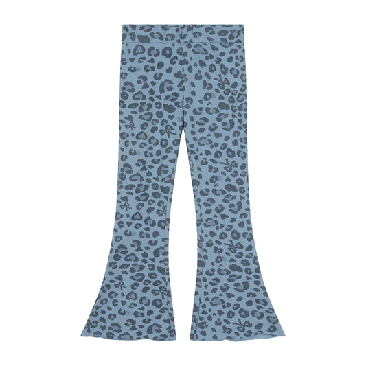 Laurenthy Fay Flared legging Aqua drop AOP